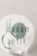 N.E. From スターリングシルバー リング カボションカット グリーンマラカイト