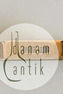 Necklace in 14K gold with safety chain