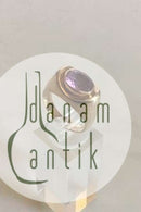Gold Ring with Amethyst. 14 K.