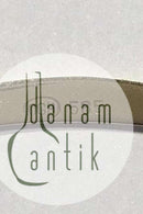 Goldnecklace 14 ct made of 8 slightly curved segments divided by pearls.