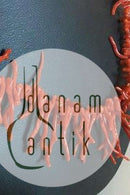 Halscollier trukket med røde koralsplitter