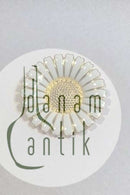 Bernhard Hertz Margeritenbrosche aus Sterlingsilber