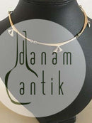 Hans Hansen Sterling Silber Halskette Nr. 317E mit schwarzem Onyx verziert