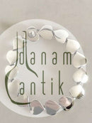 ハンセン スターリングシルバー ハート ブレスレット No 236