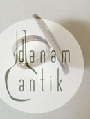 Bent Knudsen Sterling Silver ring with light stone No 204