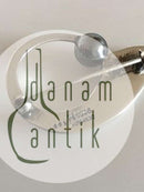 Hans Hansen Sterling Silver Brooch with Oxidized Silver Stone No 109