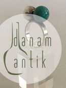 ハンセン リング No.36 グリーンストーン付きスターリングシルバー。