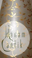 Tidlig Boda Glas vase med guld No 2137A KV-9