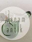 "Fallos" Karaffel med Grøn Deko designet af Kurt Jensen for Holmegaard