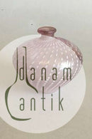 Kosta Boda Iriserende lyserød og hvid glasvase No 48466