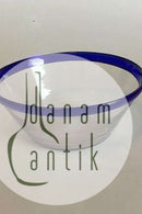 Ymerskål i glas med blå kant