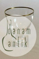 Gorm den Gamle Rødvinsglas med guldkant