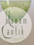 "Wien Antik" Grønt Hvidvinsglas fra Lyngby Glas