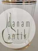 Holmegaard Ida Ølglas med guld på rand og fod 