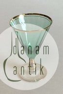 Ida Hvidvinsglas, Grønt med optiske striber og guld