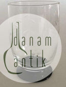 "Jane" Sortfods Ølglas med Drueslibning fra Holmegaard