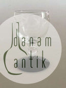 "Jane" Sortfods Snapseglas med Drueslibning fra Holmegaard