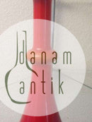 Holmegaard Rød/hvid palet vase