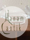 Lalique Glasskål med to Fugle. 1960'erne.