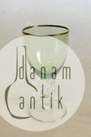 Lyngby Glasværk Måge Grønt Hvidvinsglas u/slibning Gisselfeld