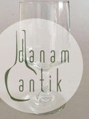 Mandalay Hvidvinsglas, Høj Kumme. 13.5 cm H. Holmegaard