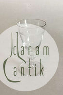 Holmegaard Dansk glas Berlinois Hedvinsglas med båndslibning