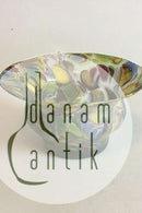 Schale mit buntem Glas