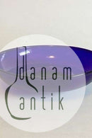 Lav skål af blåt glas