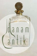 Firkantet karaffel med forgyldt prop