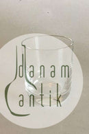 Holmegaard Cylinderformet Sjusglas Planslebet. Fra starten af 1900-tallet