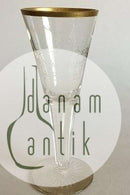 Pokal med guldkant. Hebraisk tekst. Fra 1910-1920