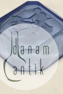 Saltkar i blåt glas.