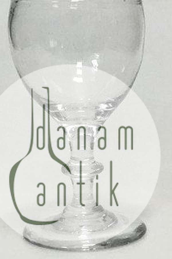 Flot gammelt tysk vinglas fra omkring 1900