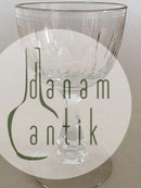 Holmegaard Derby weißes Weinglas 12 cm H