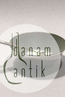 Anton Michelsen Sterling Sølv Saltkar og saltske (Hvid emalje)