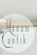 Mogens Ballin Sølv Ske prydet med blå sten