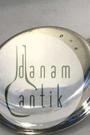 Cohr Silber Schale/Teller mit Katze