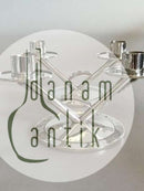 Hans Hansen Sterling Sølv Par 2-armet Lysestager(1930)