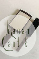 Hans Hansen Palisanderholz mit Silberintarsien Spiegel und Bürste