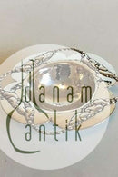 Evald Nielsen Sølv 830 Lille skål med bred ornamenteret kant