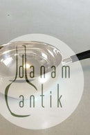 Evald Nielsen Sølv Kasserolle med skaft af træ