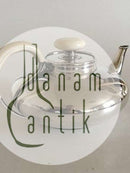 F. Hingelberg Sterling Sølv Tekande No 33114 med Greb af Elfenben