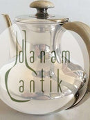 F. Hingelberg Sterling Sølv Kaffekande No. 232 C med Håndtag og Knop i Elfenben af Svend Weihrauch