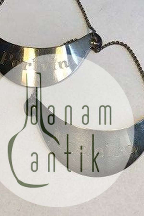 Flaskeskilt i sølv "Portvin"