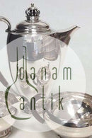 Theodor Sabroe Art Deco Danish Silver Coffee Set with Pot, creamer  and sugar bowl from 1942