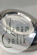 Blomsterudsmykket Sølv Skål