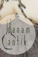 Antik Sølv aftentaske i sølvringe