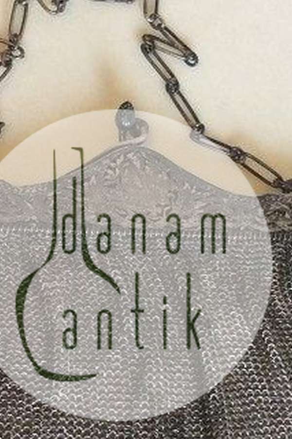 Antik Sølv aftentaske i sølvringe