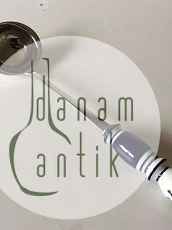 Rosenthal Blå Bjørn Wiinblad Siena Suppeøse i Keramik og Rustfrit Stål