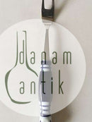 Rosenthal Blå Bjørn Wiinblad Siena Kødgaffel i Keramik og Rustfrit Stål